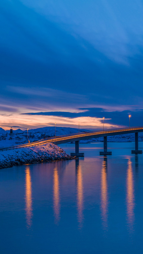Sommaroy Tromso Sunset Bridge screenshot