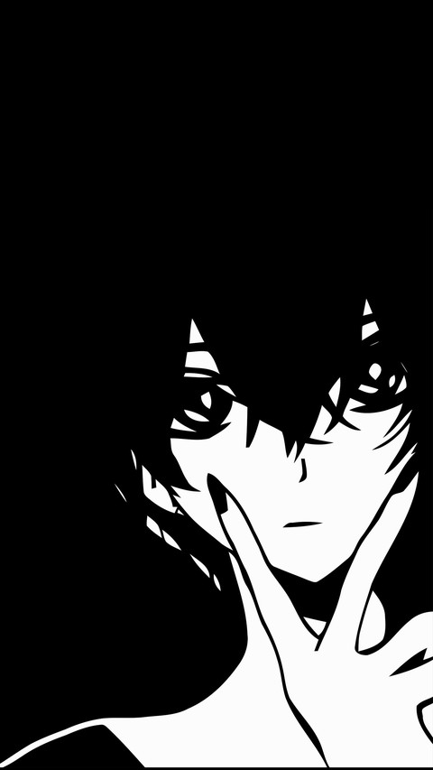 Black and white anime girls screenshot