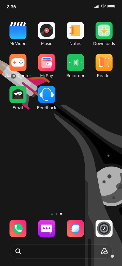 Flying rocket screenshot
