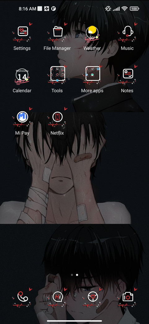 Hide the sad screenshot