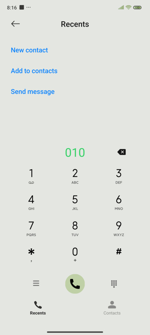 Cream green screenshot
