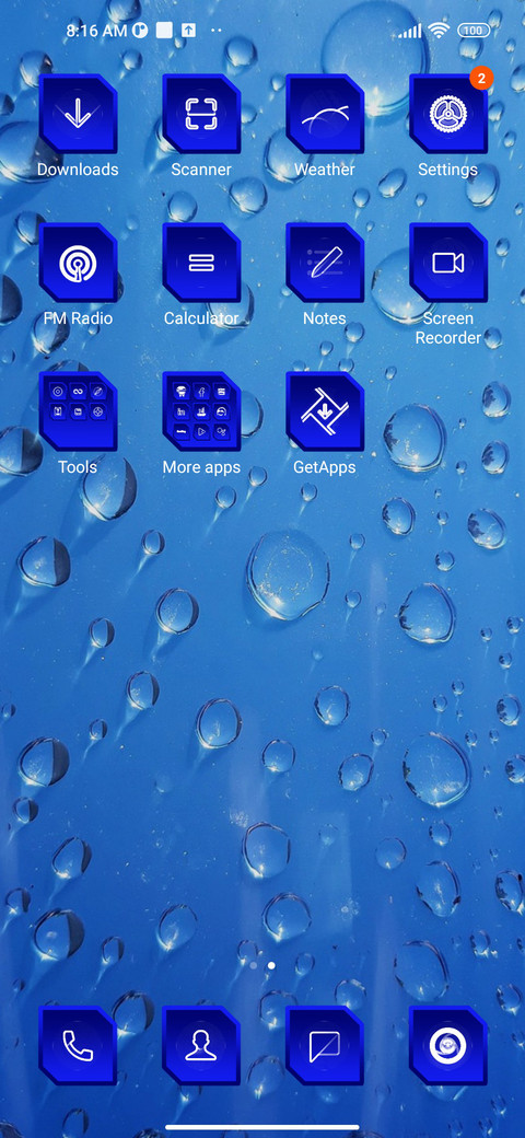 Blue Simple screenshot