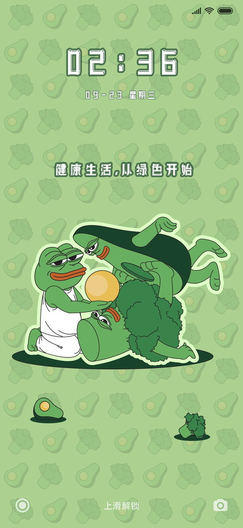 悲伤蛙之绿色健康 screenshot