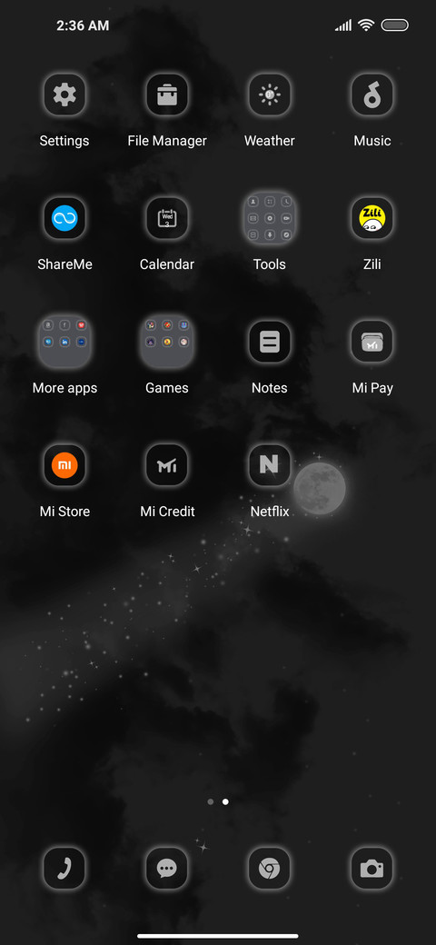 Dark moonlight screenshot