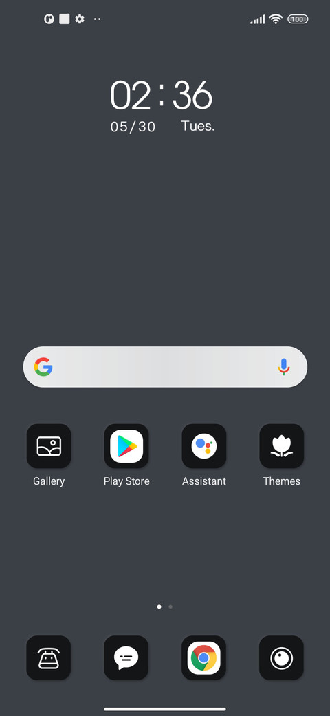 minimalist black screenshot