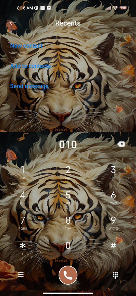 Tiger and Flower screenshot