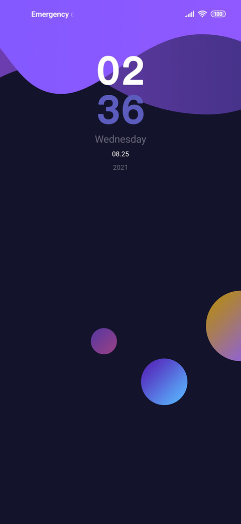 Simple purple wave screenshot