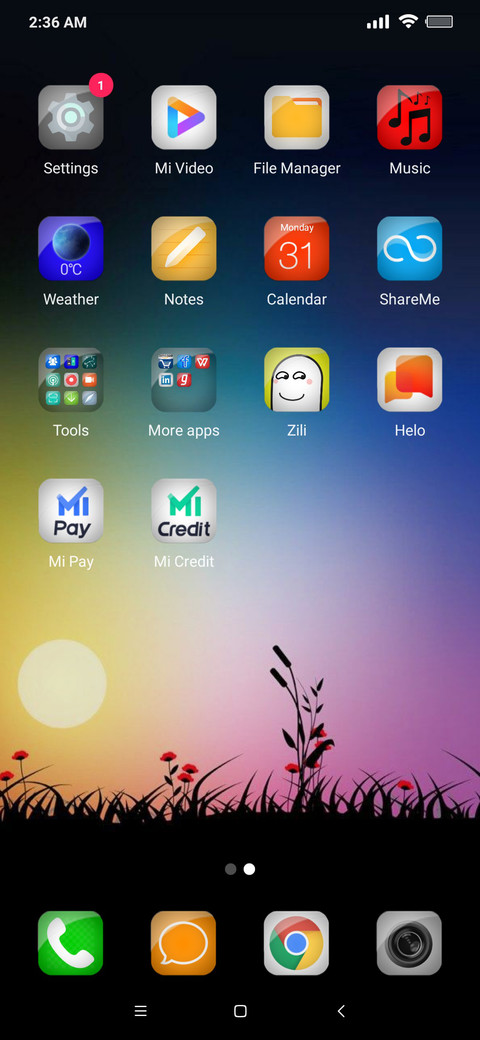 Collina dual mode v12 screenshot