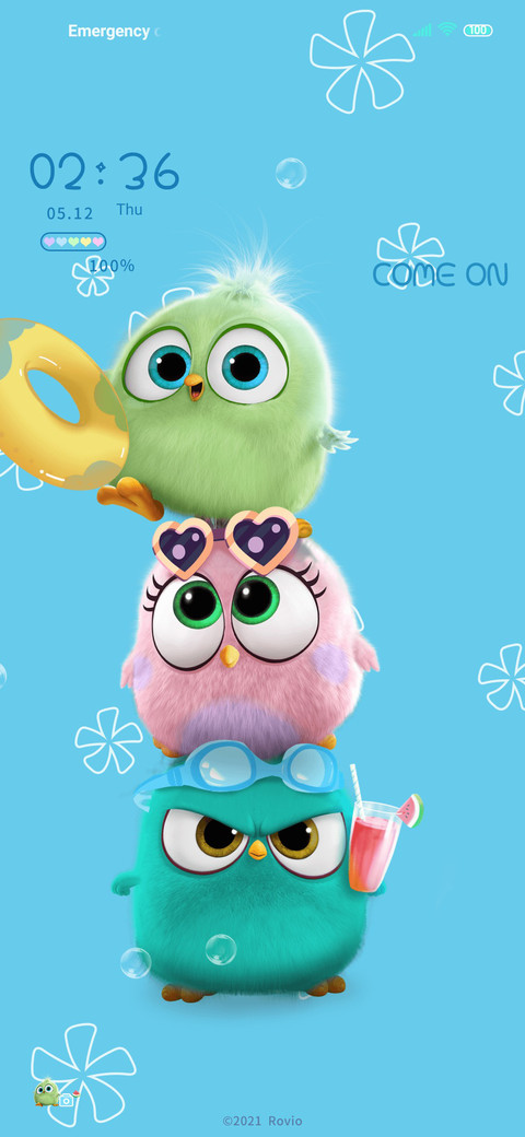 Angry birds swim screenshot