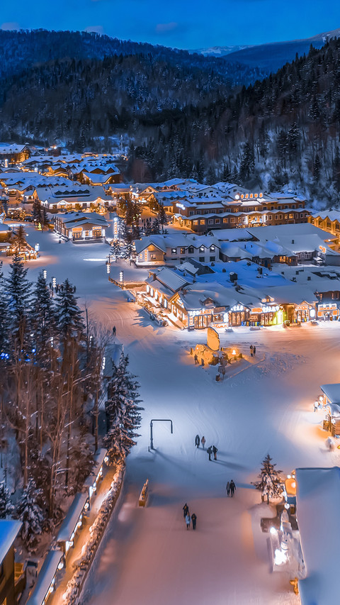 Fairy tale paradise in the world of ice and snow screenshot