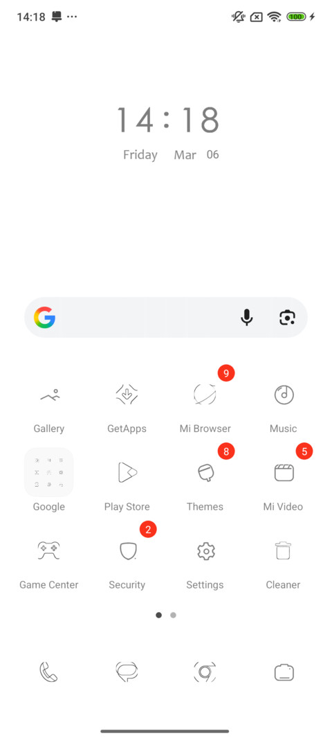 White screenshot