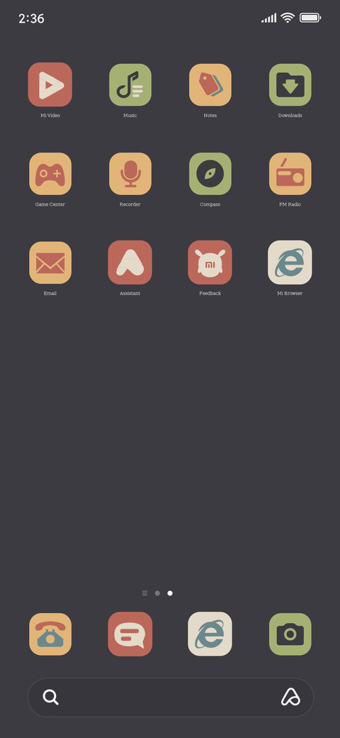 Retro Morandi OS screenshot