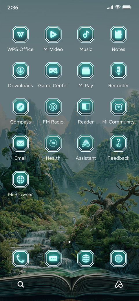 Landscape in Book screenshot