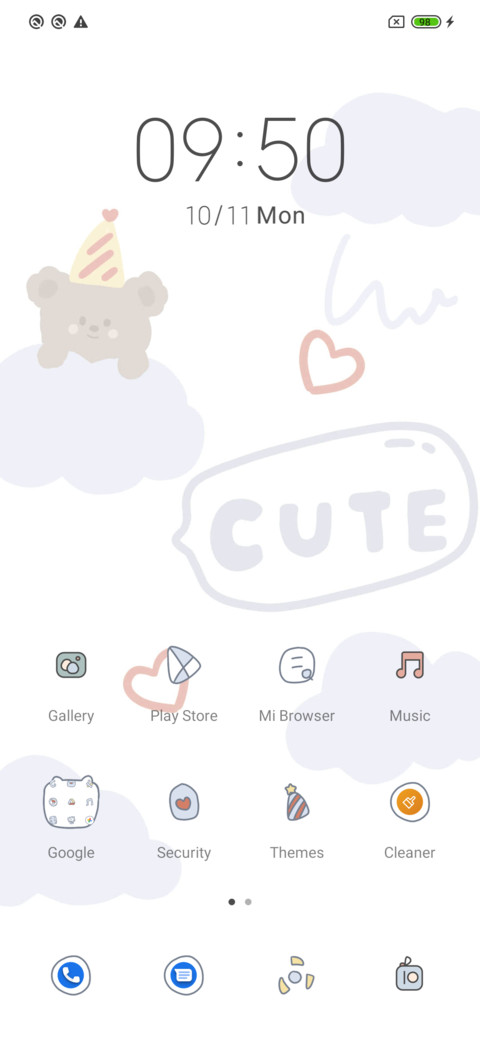 Blue simple bear screenshot