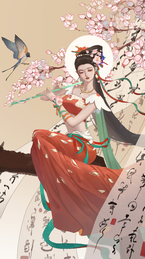 唯美插画-拍信图库 screenshot