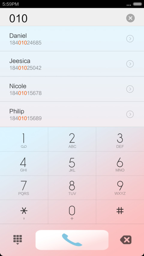 Teal screenshot