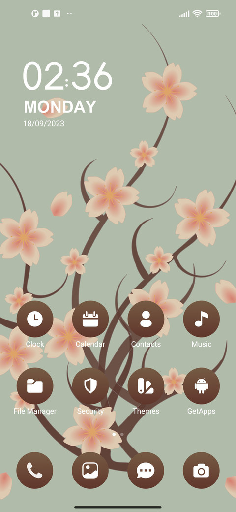 Cherry blossoms screenshot