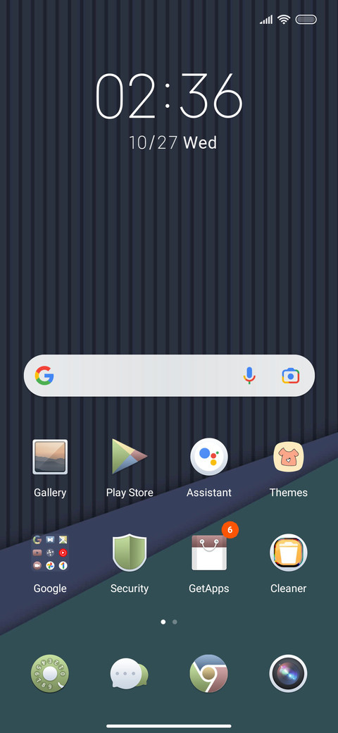 Widget grayscale screenshot
