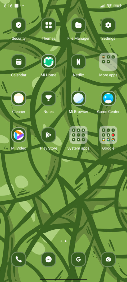 Minimal leaf screenshot