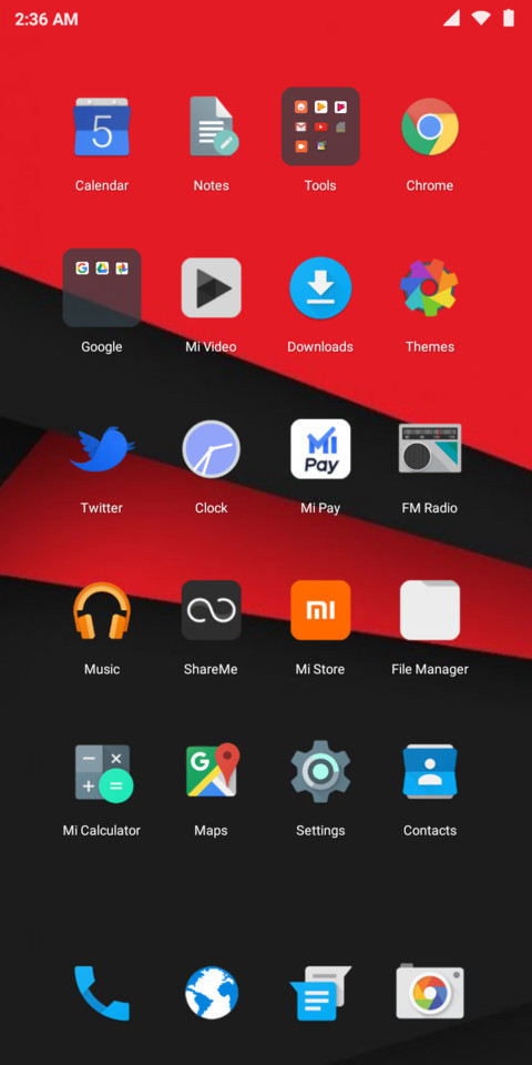 Android Black White screenshot
