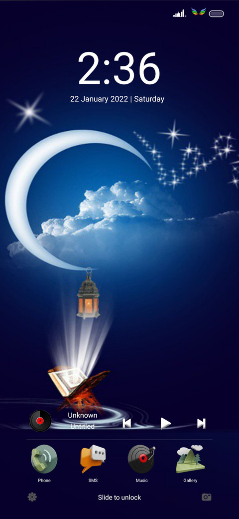İslâmi 3D Theme screenshot