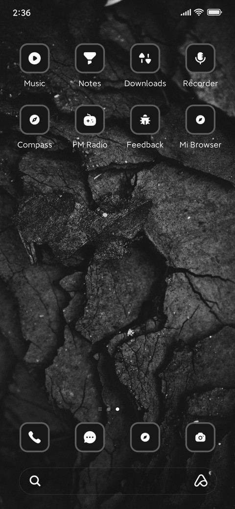 Grayscale screenshot