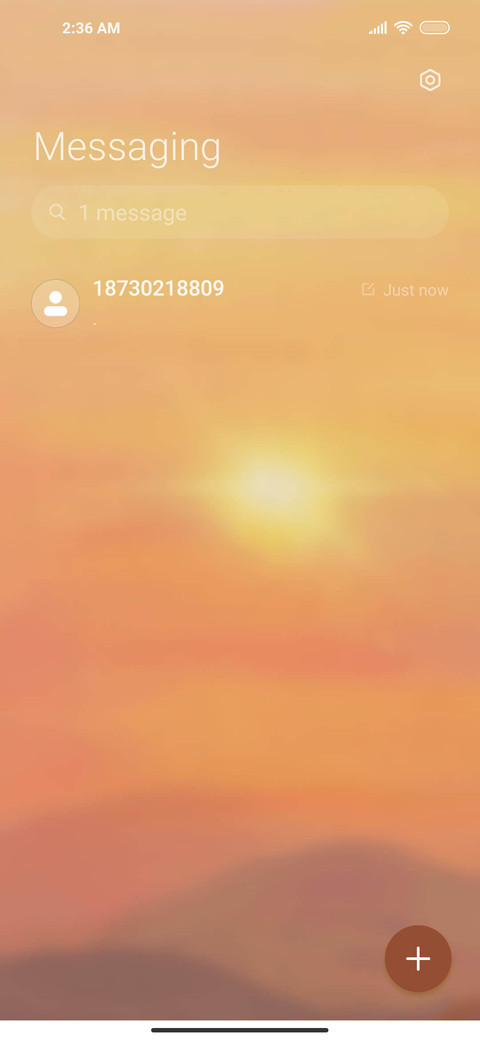 sunset widget screenshot