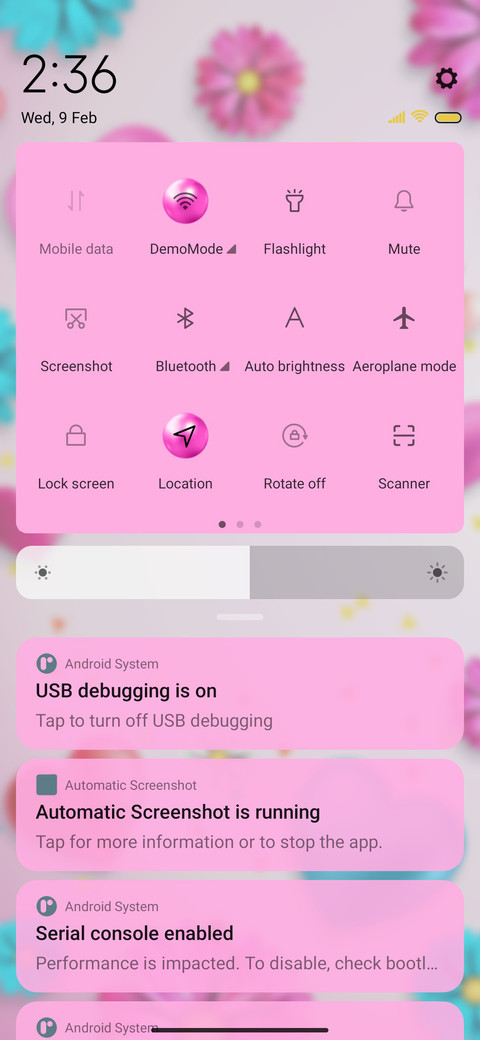 Valentine's flower screenshot