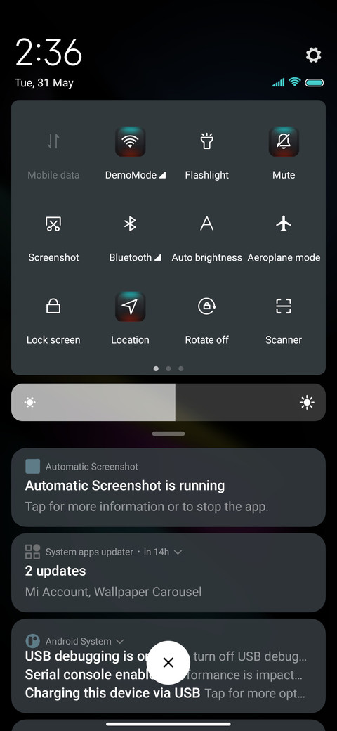 Simple color screenshot