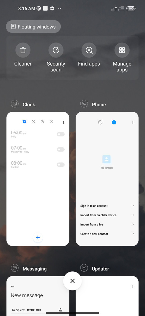 cloud screenshot