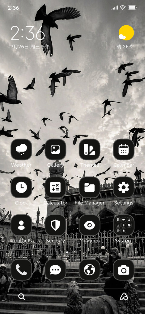 Monochrome screenshot