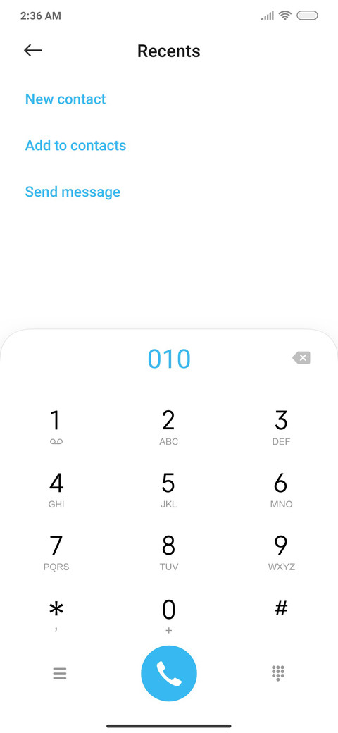 Stock Android screenshot