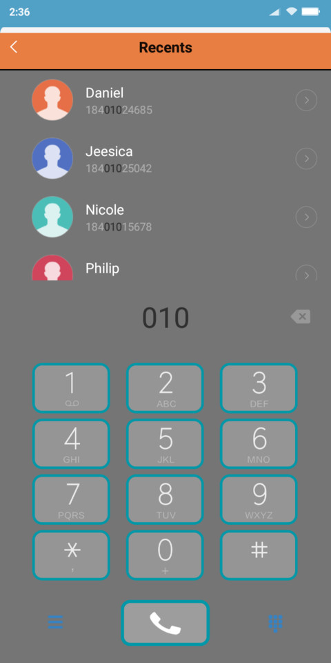 Orange Accents 2 v10 screenshot