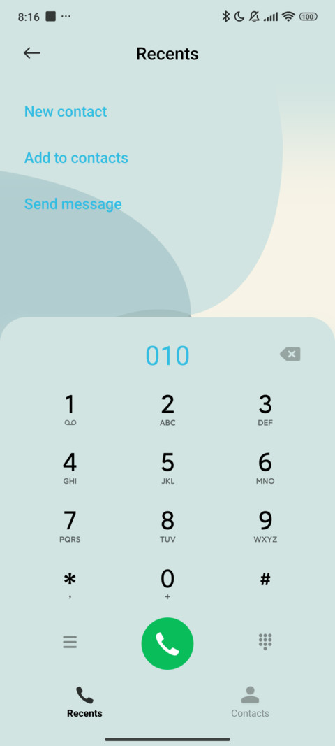 Teal Cream Curve screenshot