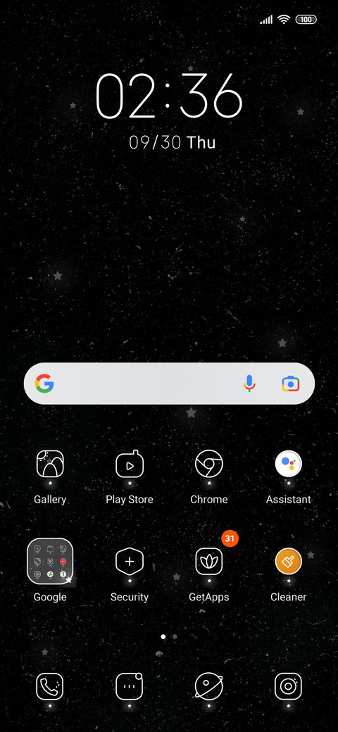 The vast galaxy screenshot
