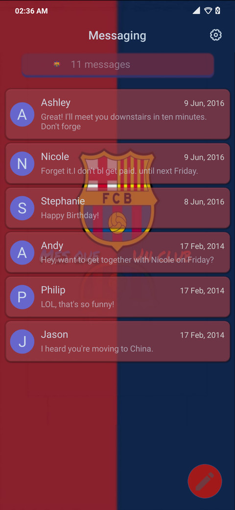 Barca V11 screenshot