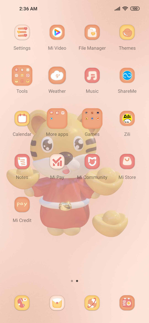 Tiger good luck screenshot