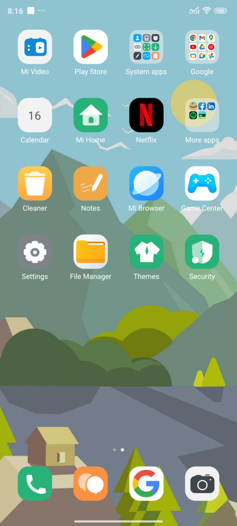 simple green screenshot