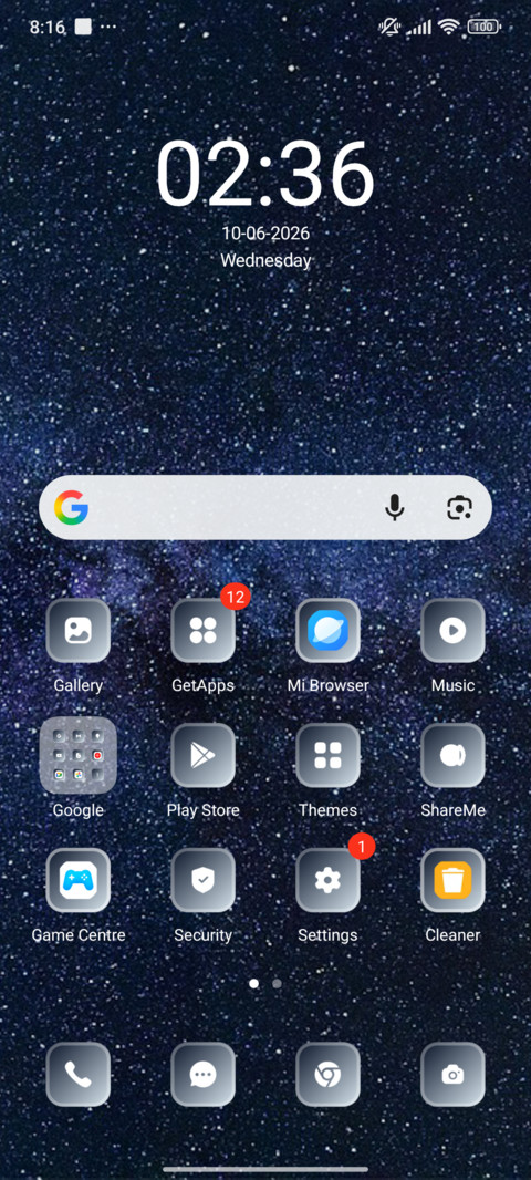 Milky screenshot