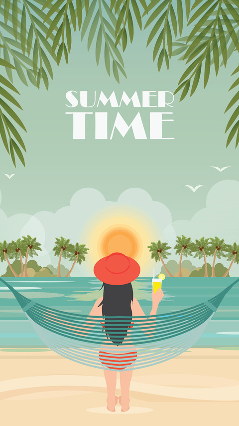 海边夏日-拍信图库 screenshot