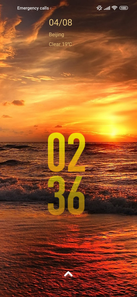 beach sunset screenshot