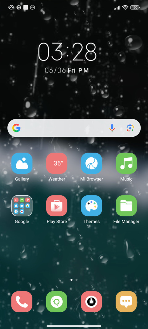 Chicken rain screenshot
