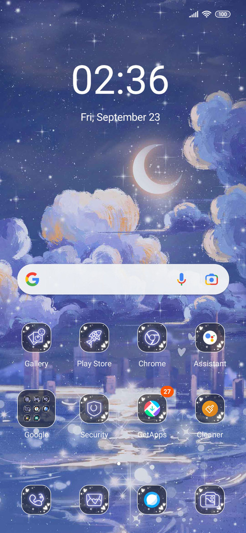Clouds sea screenshot