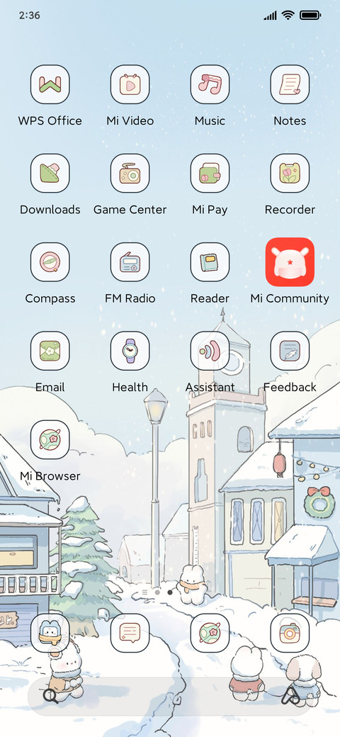 Winter town screenshot