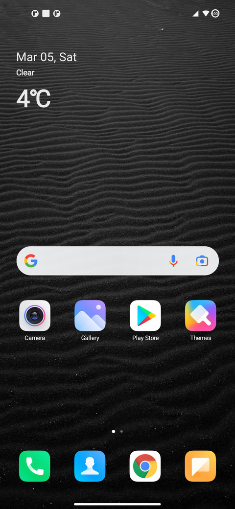 OxygenOS dark screenshot