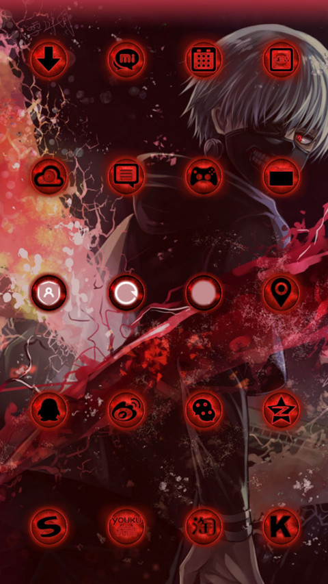  解锁特效 东京喰种【开机动画+三锁屏+音乐界面】 screenshot