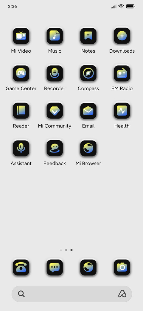 Black white simple screenshot