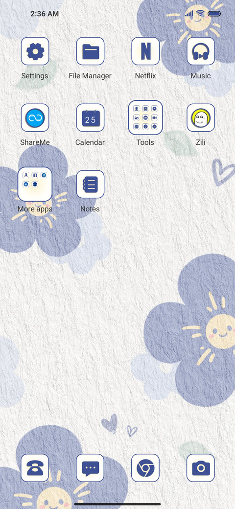 Textured flower screenshot
