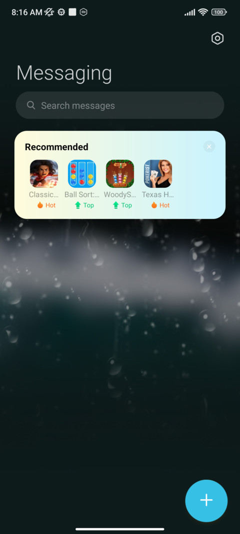 Chicken rain screenshot