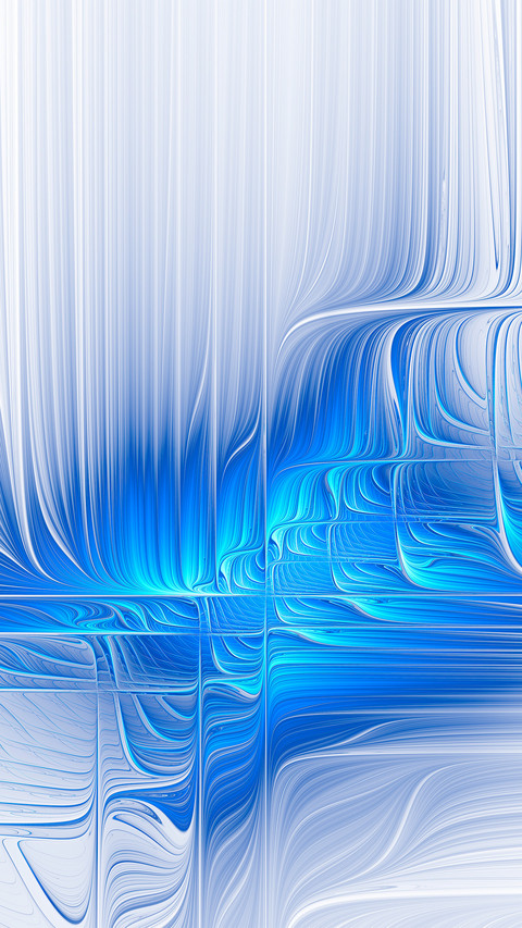 The fractal abstraction of blue and white lines screenshot
